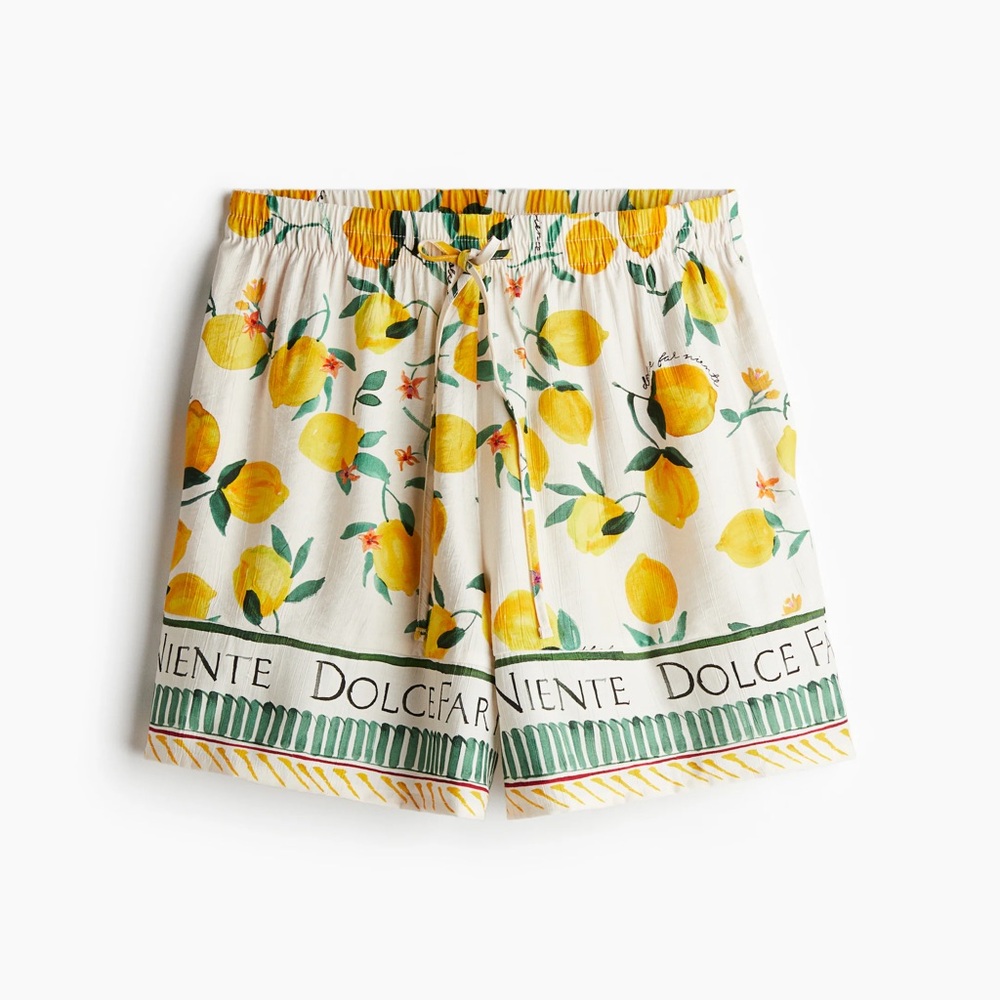 H&M Lemon Print Shorts